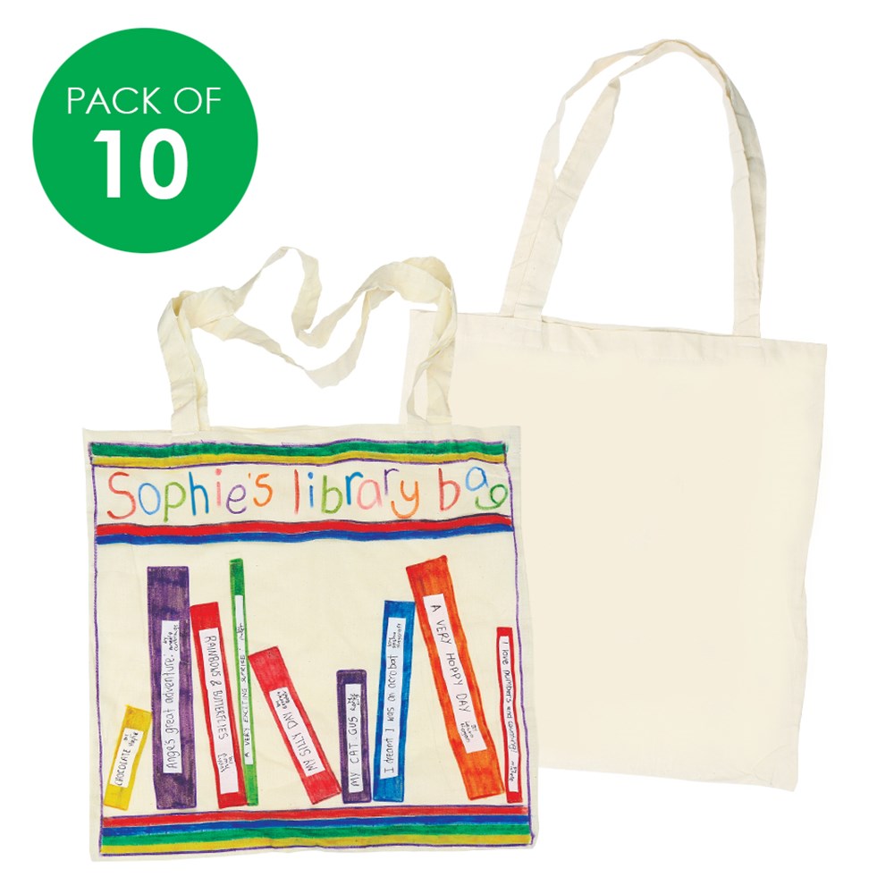 Cotton Bags - Large - Pack of 10