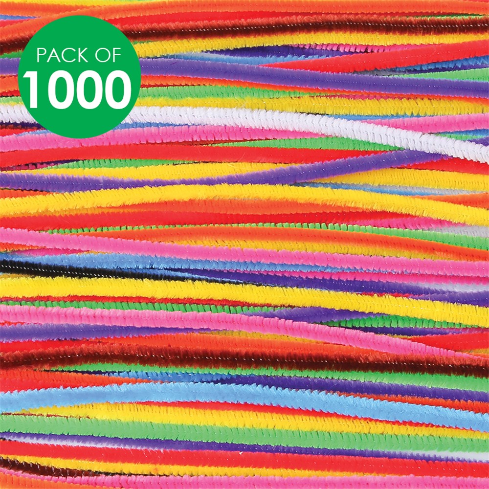 Chenille Stems - Bright - Pack of 1,000