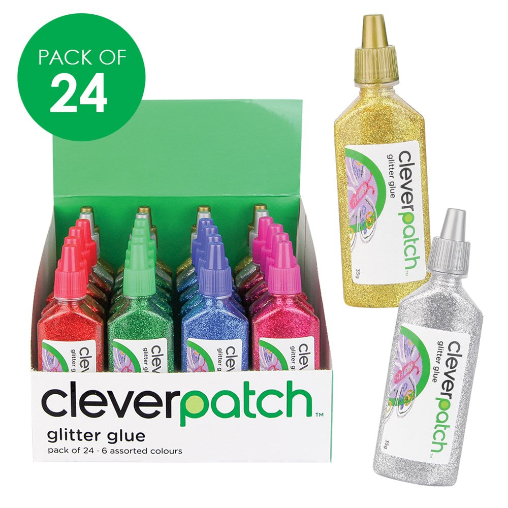CleverPatch Glitter Glue - 35g- Pack of 24