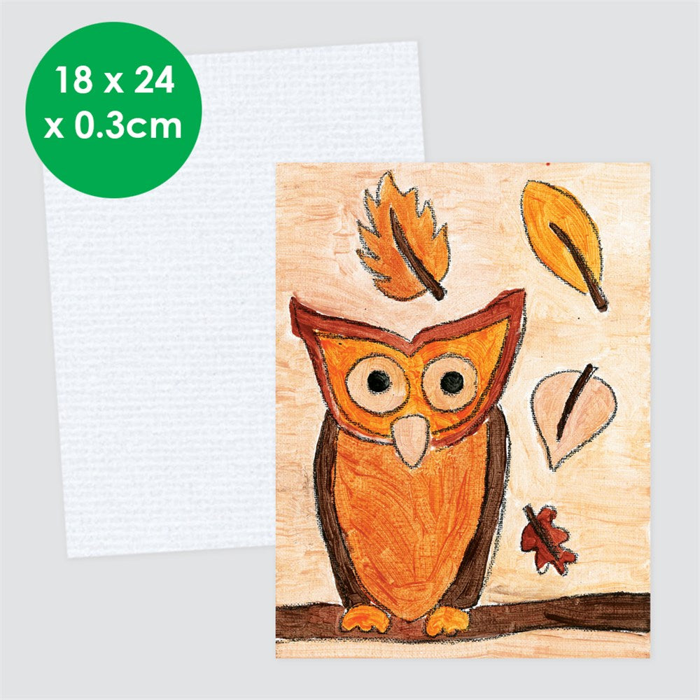 Canvas Panel Art Board - Small Rectangle - 18 x 24cm