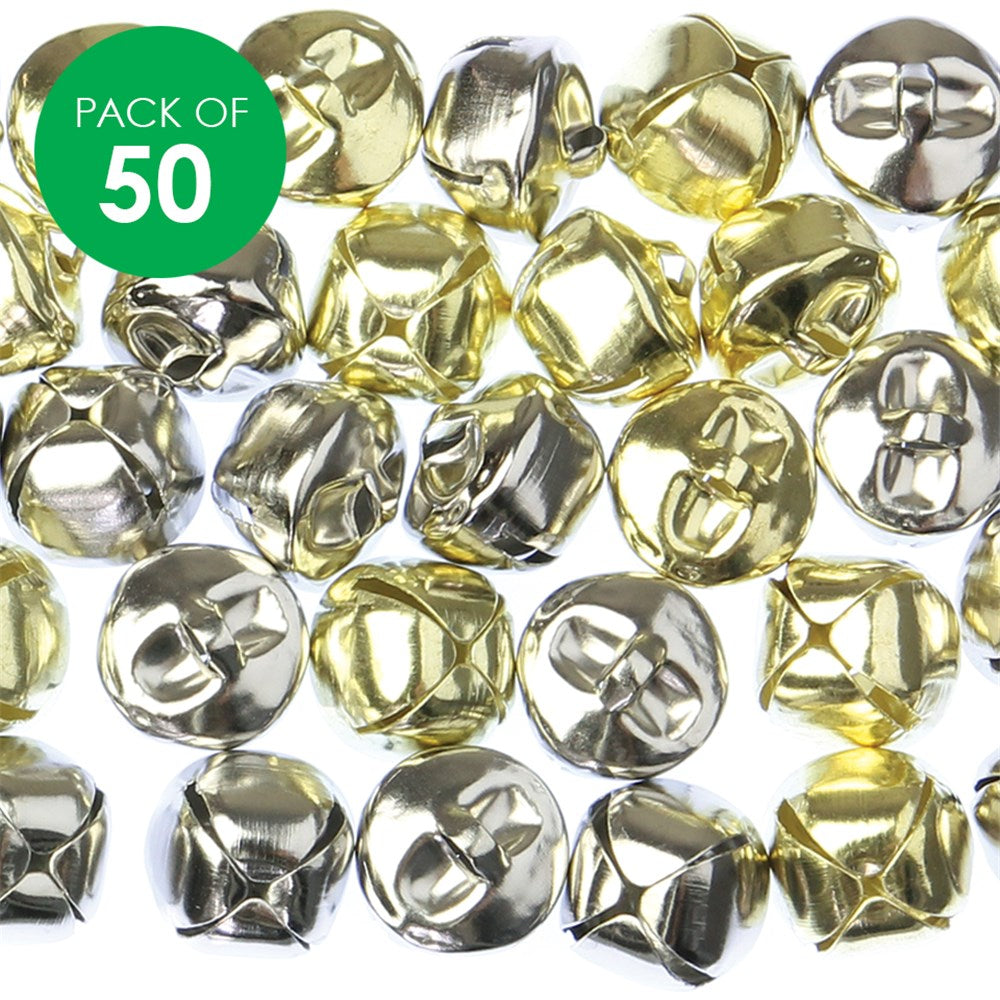 Jingle Bells - Gold & Silver -Pack of 50