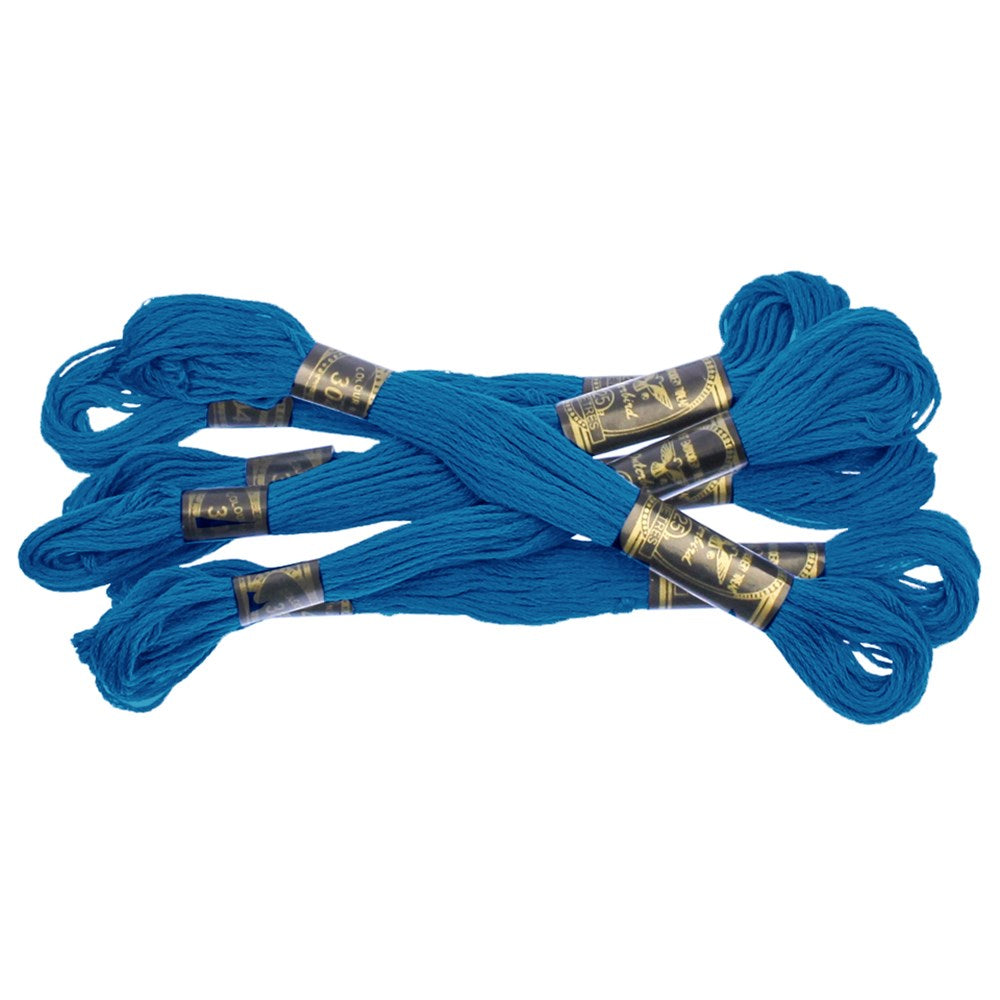 Embroidery Thread - Blue - Pack of 6