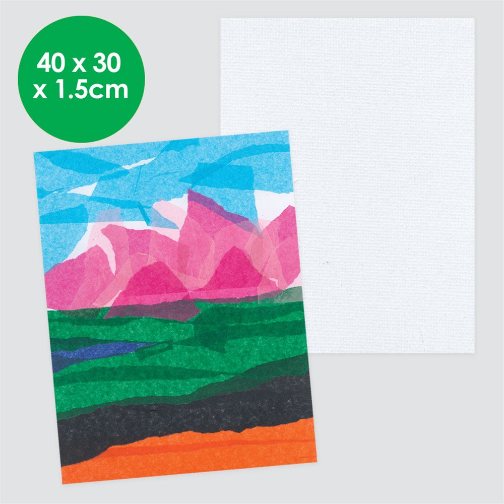 Stretched Canvas Frames - Large Rectangle - 30 x 40cm - Pack of 3