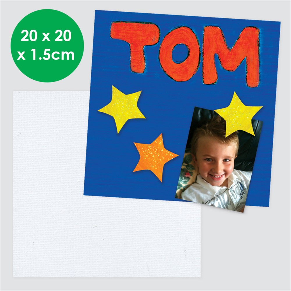 Stretched Canvas Frame - Small Square - 20 x 20cm