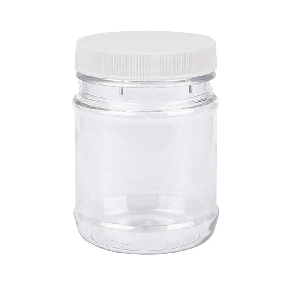 Clear Plastic Jar - Round - 250ml