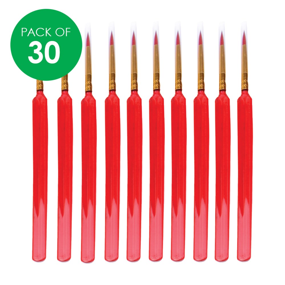 CleverPatch Triangular Paint Brushes - Size 2 - Pack of 30