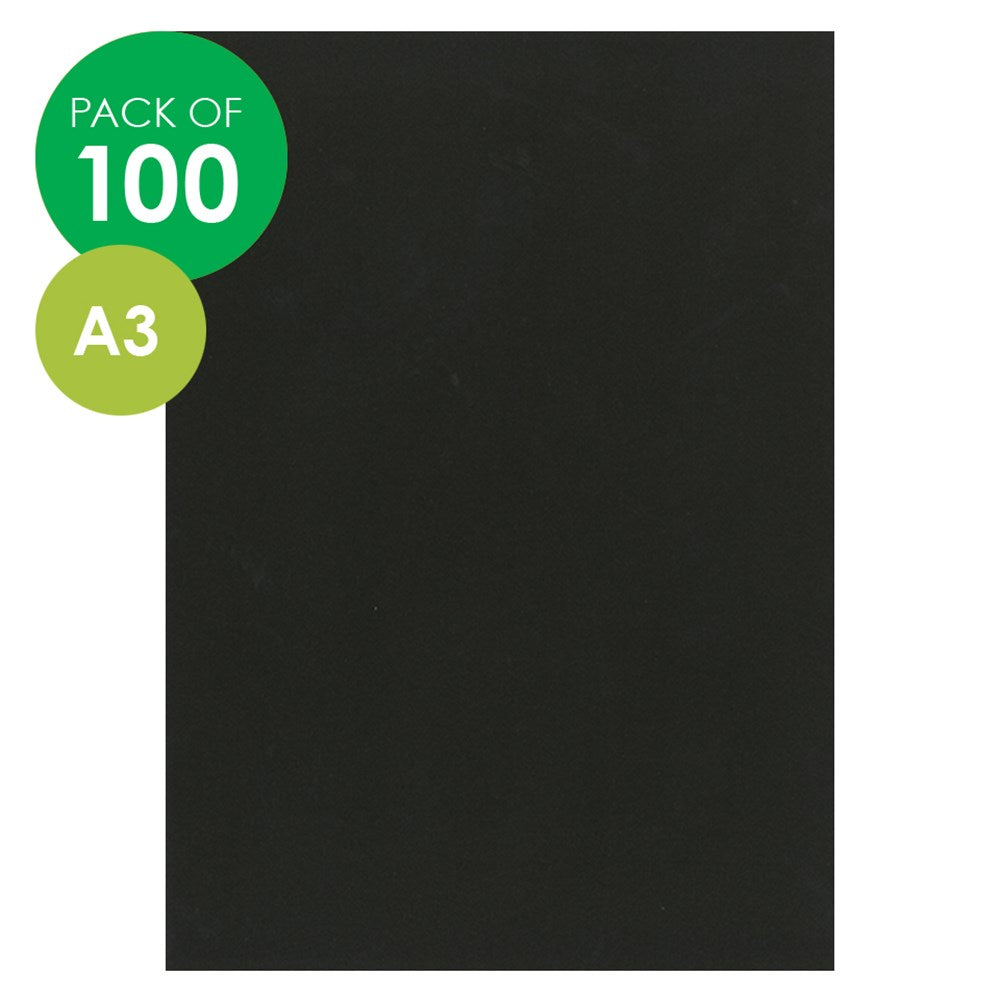 CleverPatch Cardboard - Black - A3 - Pack of 100