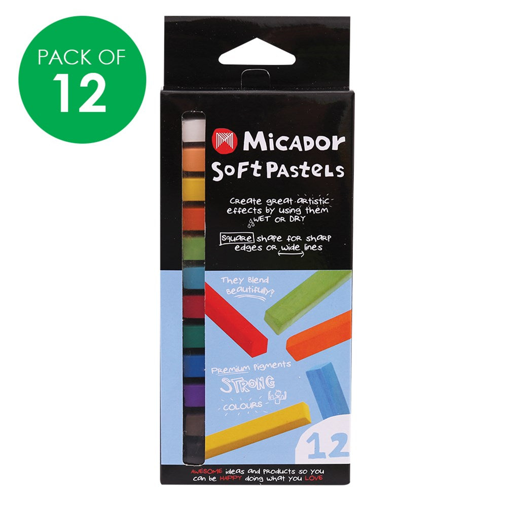 Micador Soft Pastels - Pack of 12