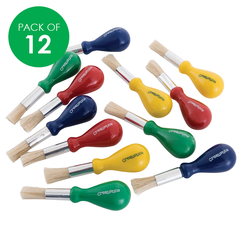 Stubby Paint Brushes - Pack of 12