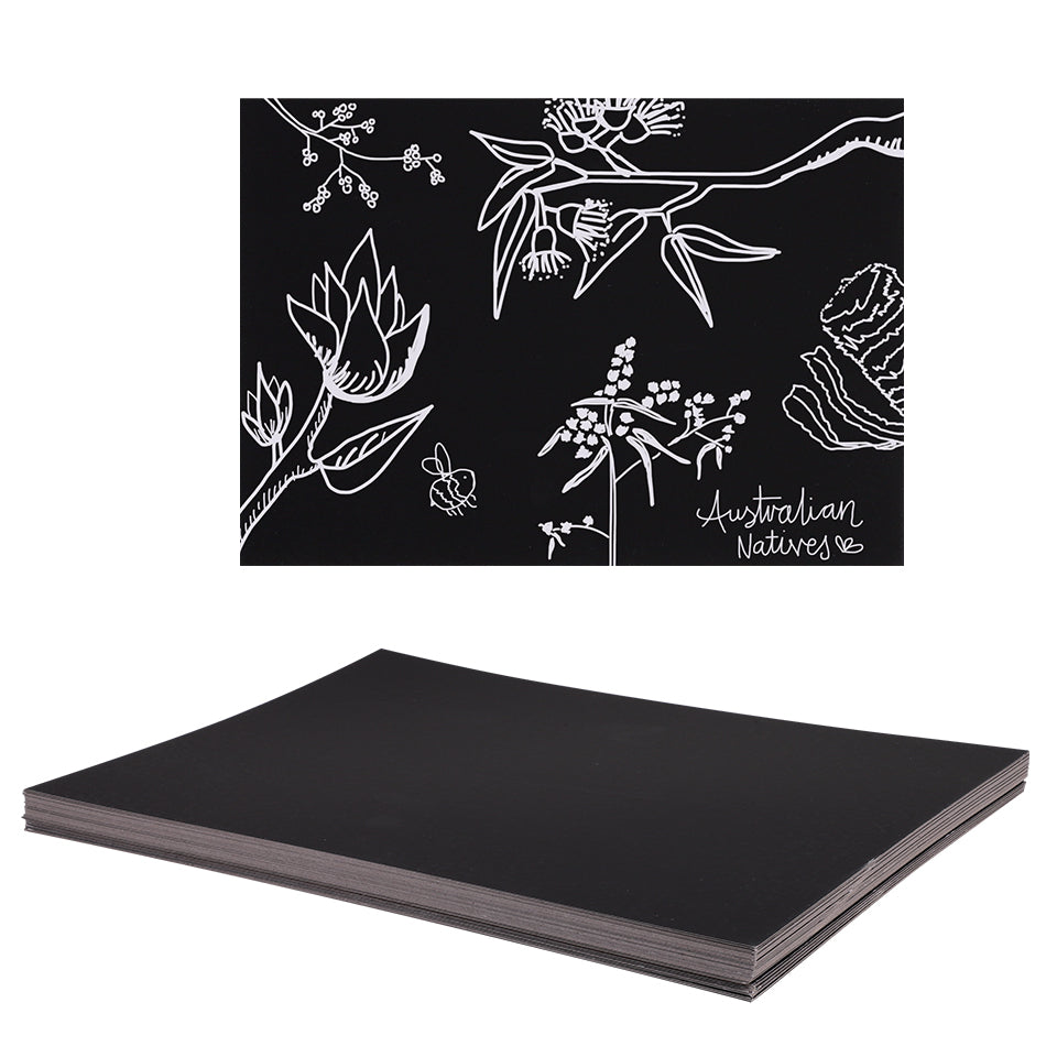 Scratch Board Sheets - White - Pack of 50