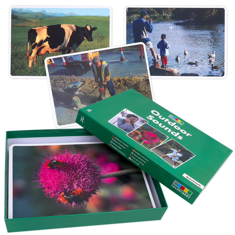 Outdoor Sounds Cue Cards - Pack of 40
