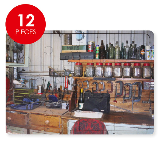 Wooden Puzzle - Tool Shed - 12 Pieces