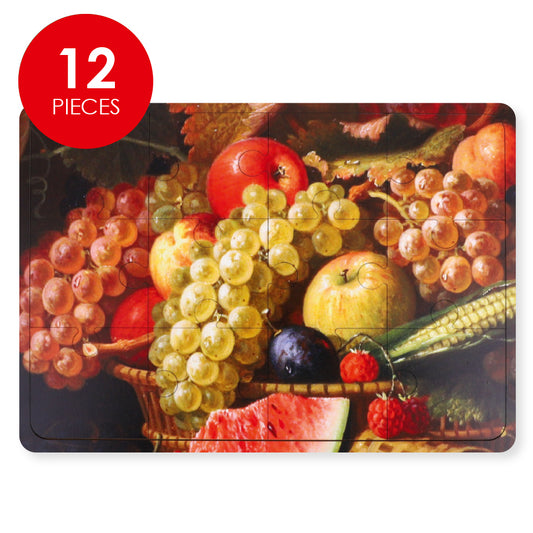 Wooden Puzzle - Fruit - 12 Pieces