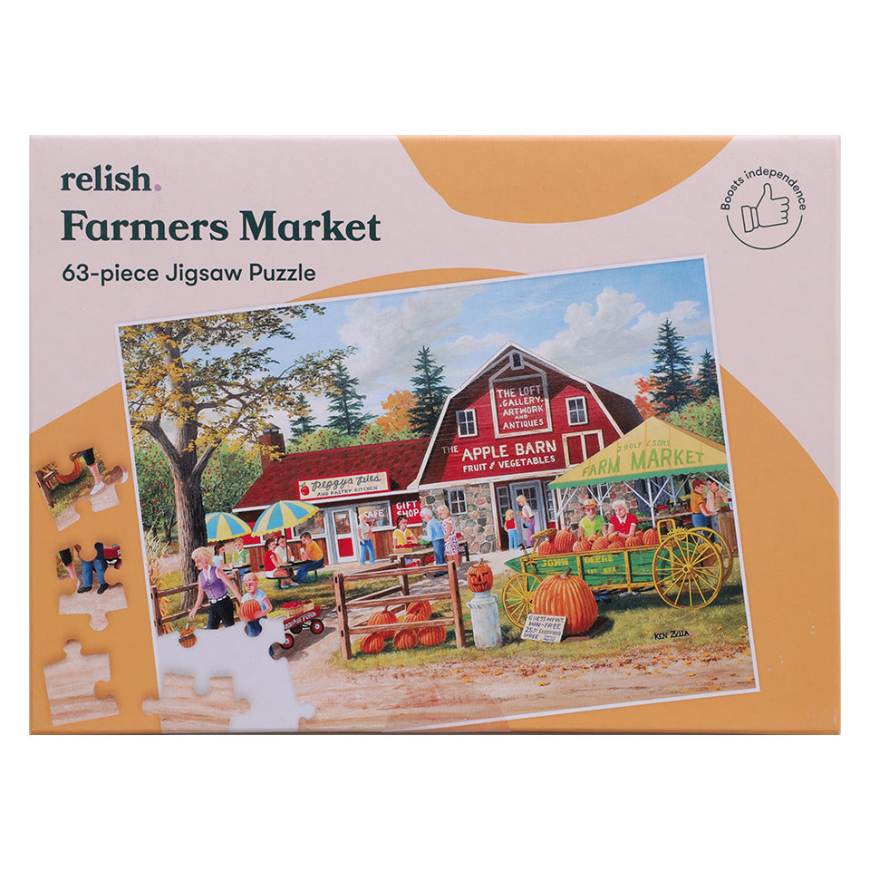 Puzzle - Farmer's Market - 63 Pieces