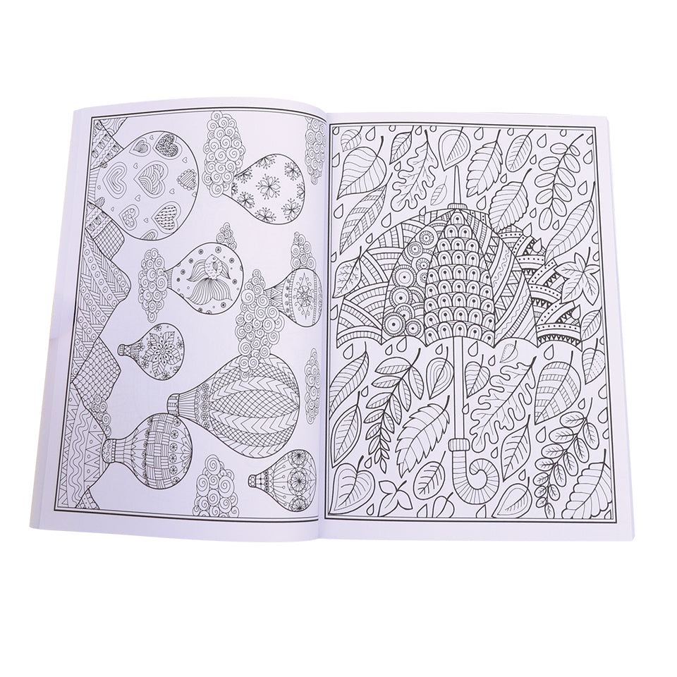 Colouring Book - Assorted Adult Designs - 176 Pages