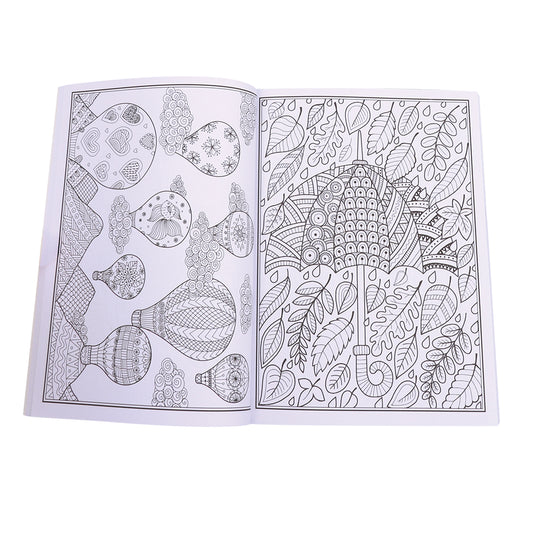 Colouring Book - Assorted Adult Designs - 176 Pages