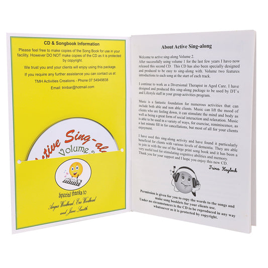 Active Sing-along Activity Book & CD - Volume 2 - Yellow