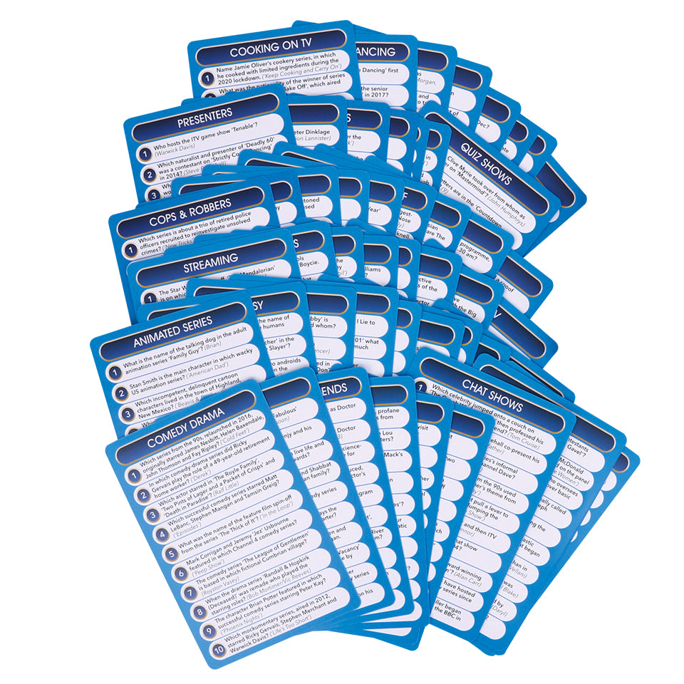 Top Trivia Cards - Film & Television - Pack of 50