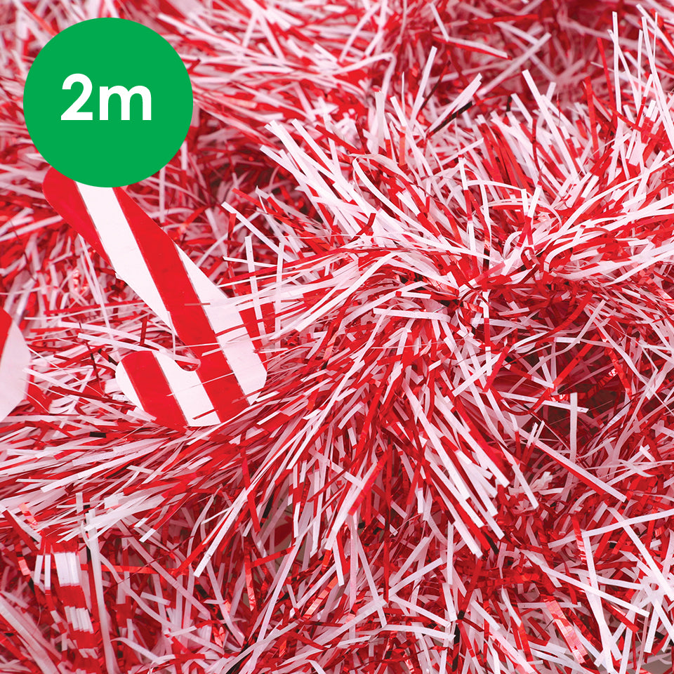 Tinsel - Candy Canes - 2 Metres