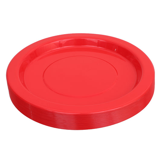 Reusable Plastic Plates - Red - Pack of 20