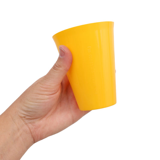 Reusable Plastic Cups - Yellow - Pack of 20