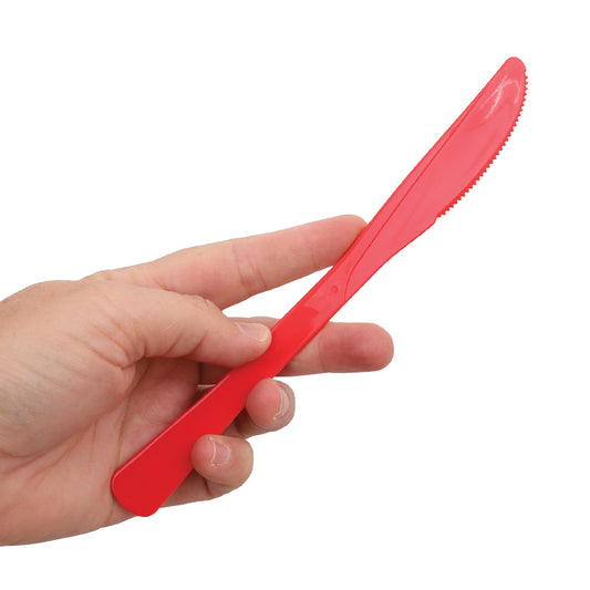 Reusable Plastic Knives - Red - Pack of 20