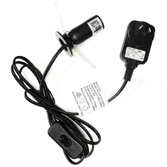 Replacement Himalayan Salt Lamp Power Cord -(12V DC)
