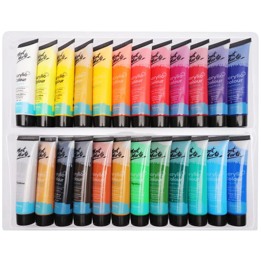 Acrylic Colour Paint Set 24pc