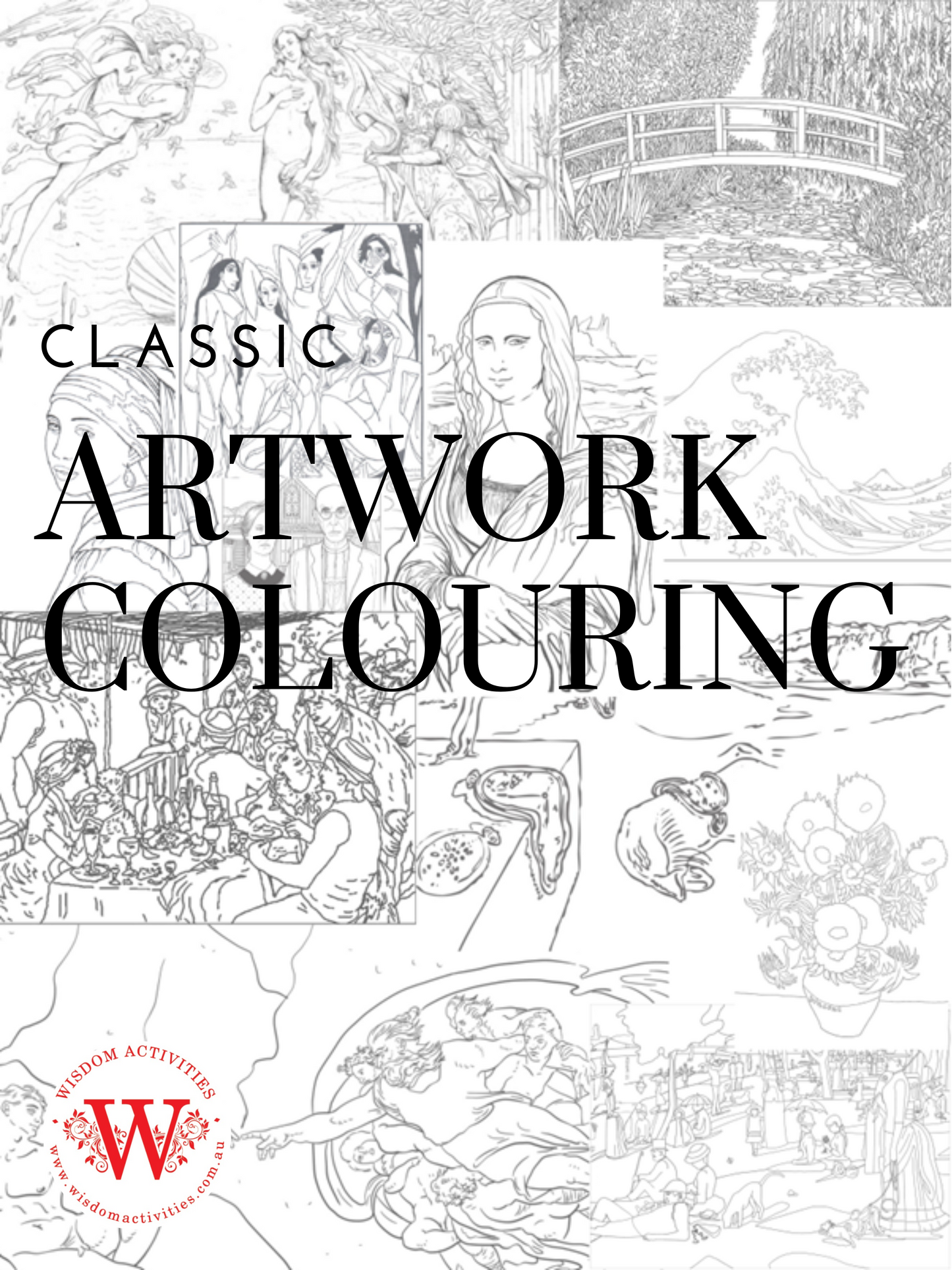 Classic Artworks Colouring In PDF Download or Printed Hardcopy