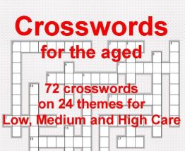 Crosswords for The Aged (72 Crosswords at 3 Different Levels) Book