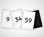 Numbered Cards 1 - 100 (9cm x 5cm)
