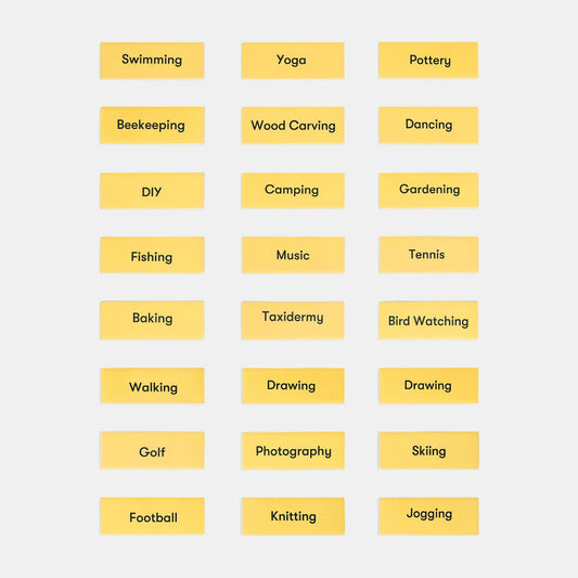 Link & Think Conversation Game - Hobbies