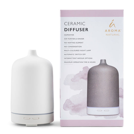 AROMA NATURAL CERAMIC DIFFUSER - WHITE