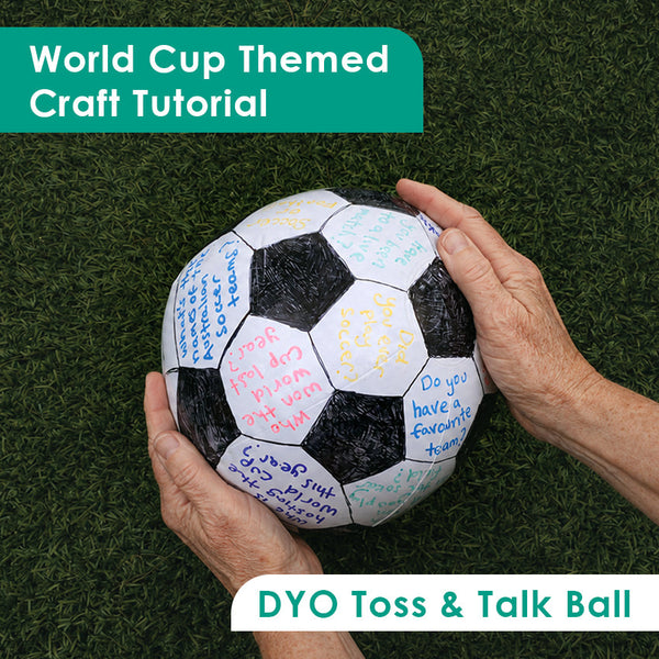 Create Your Own World Cup Themed Toss & Talk Ball