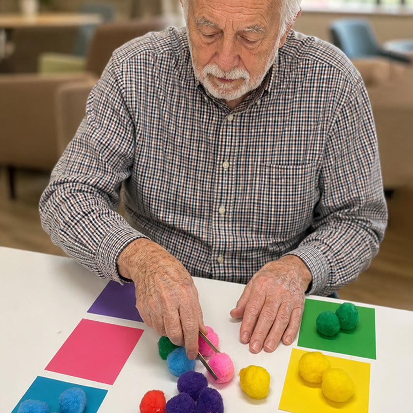 Pinch & Place: Pom Pom Sorting for Stroke Rehabilitation