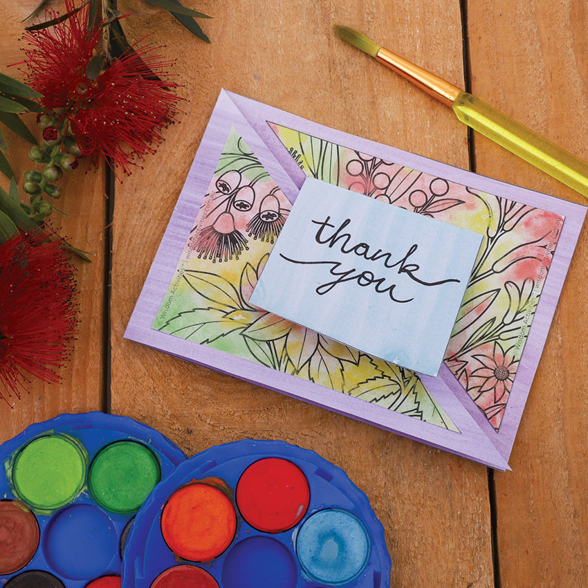 Fun Fold Thank You Card