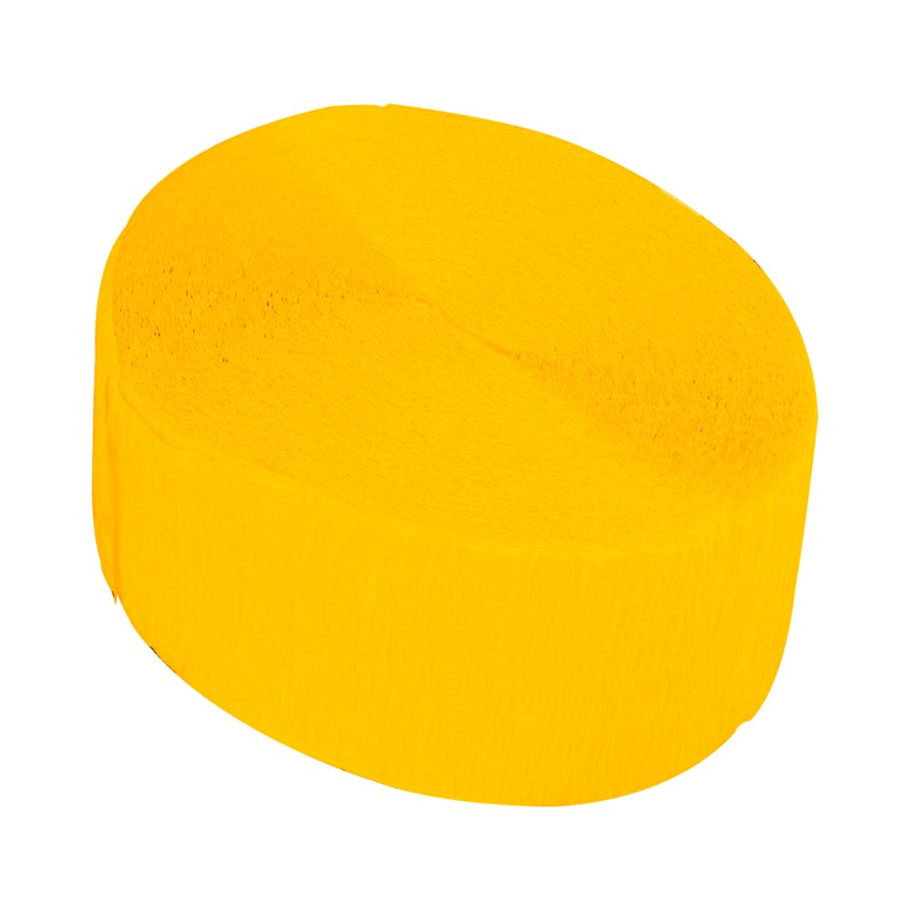 Crepe Streamer - Yellow - 24 Metres