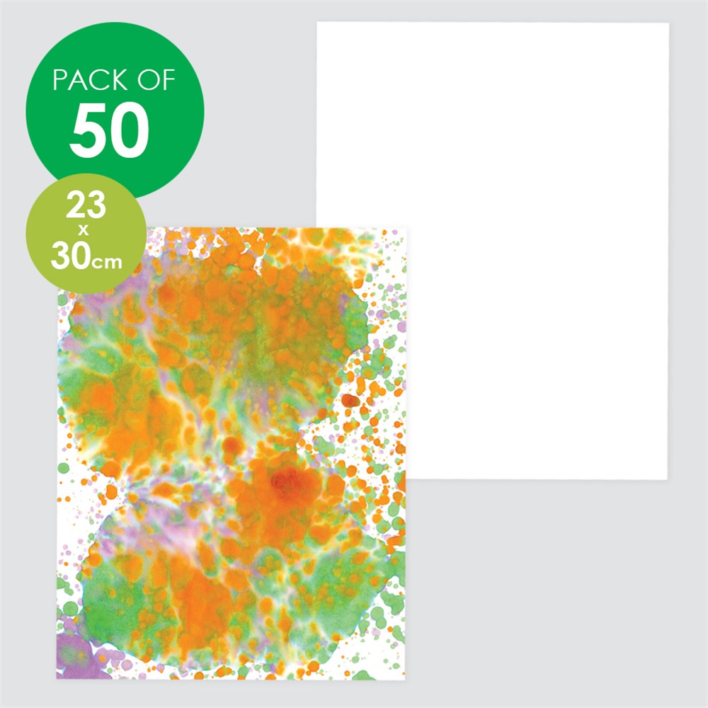 Colour Diffusing Paper Label Colour Diffusing Paper - 23 x 30cm - Pack of 50 – Wisdom Activities