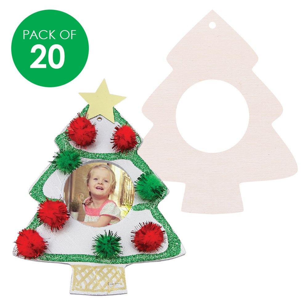 Wooden Christmas Tree Frames - Pack of 20