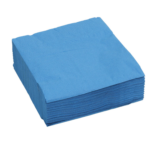 Paper Napkins - Blue - Pack of 50