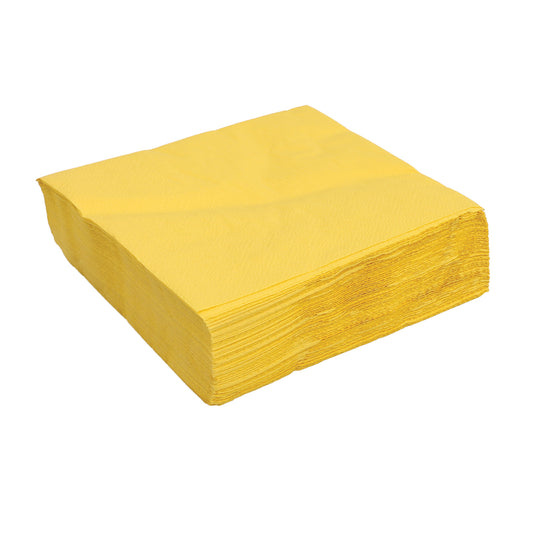 Paper Napkins - Yellow - Pack of 50