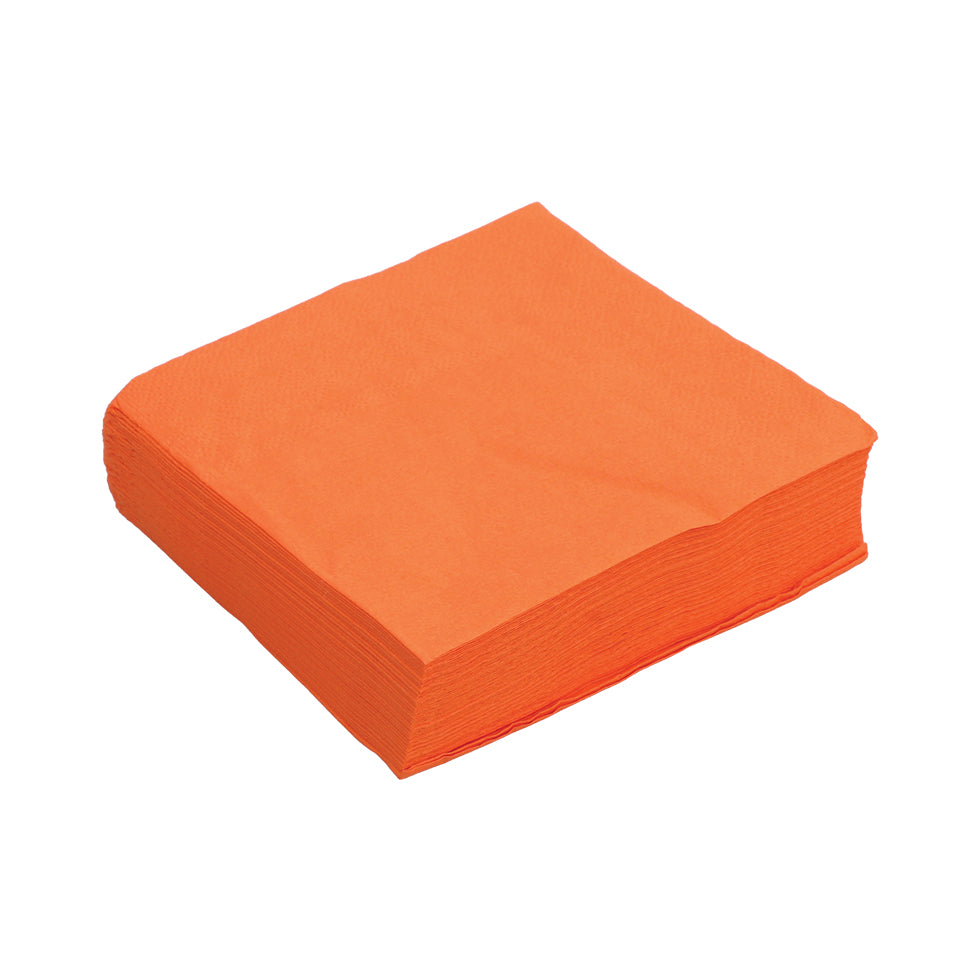 Paper Napkins - Orange - Pack of 50