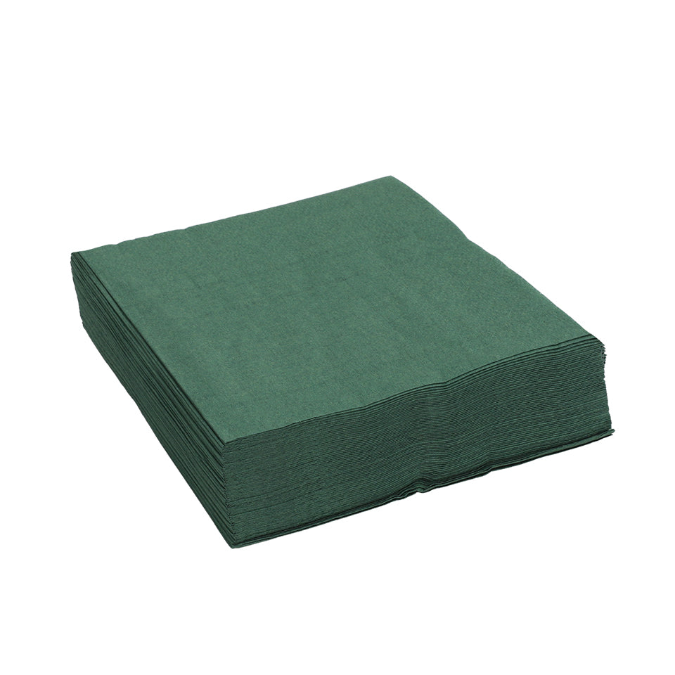 Paper Napkins - Green - Pack of 50
