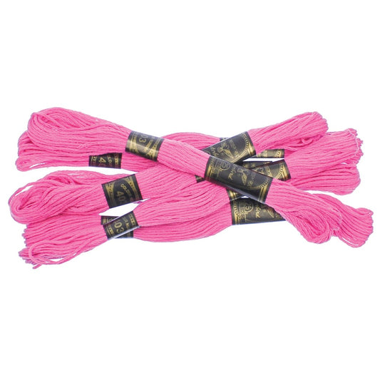 Embroidery Thread - Pink - Pack of 6