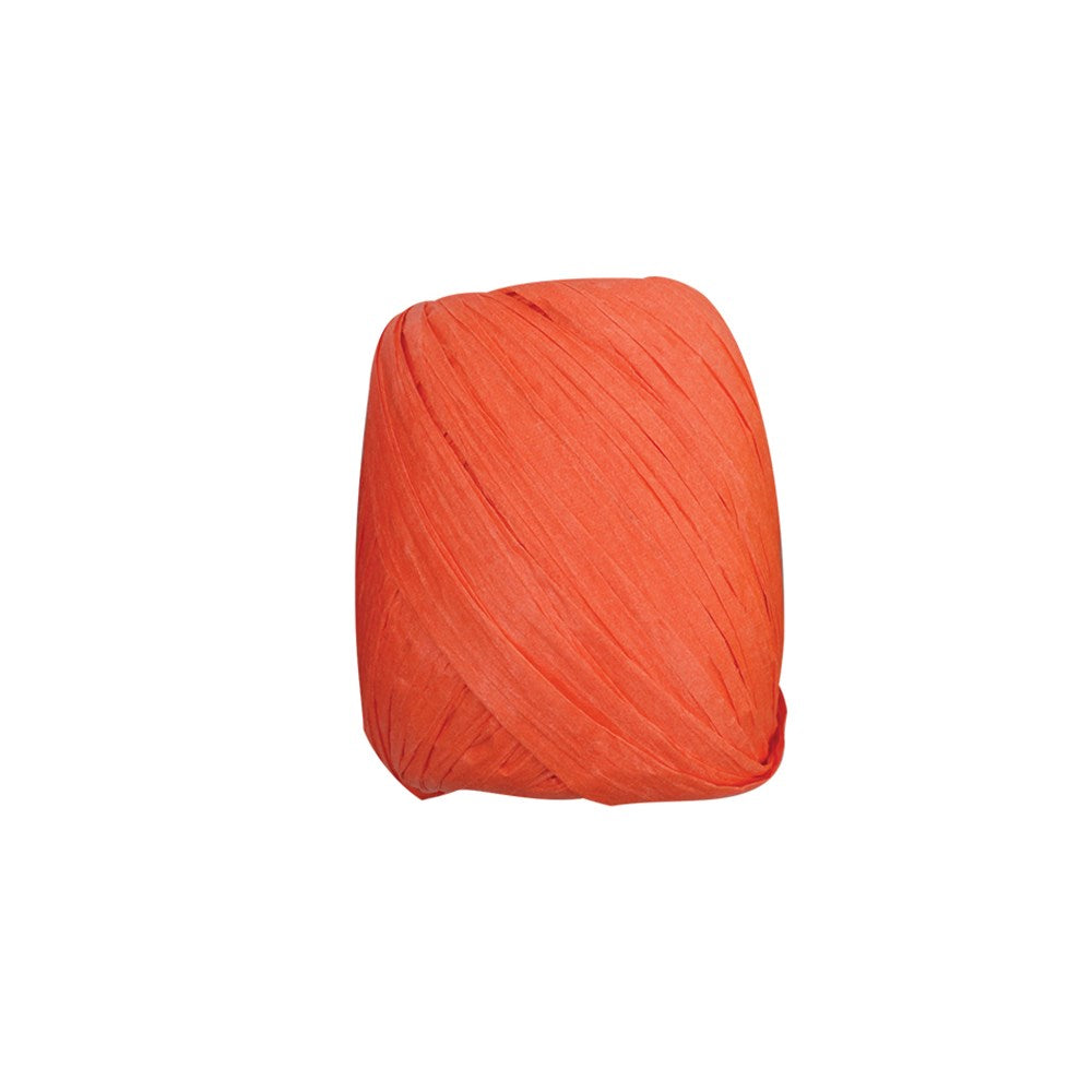 Paper Raffia - Orange - 50 Metres