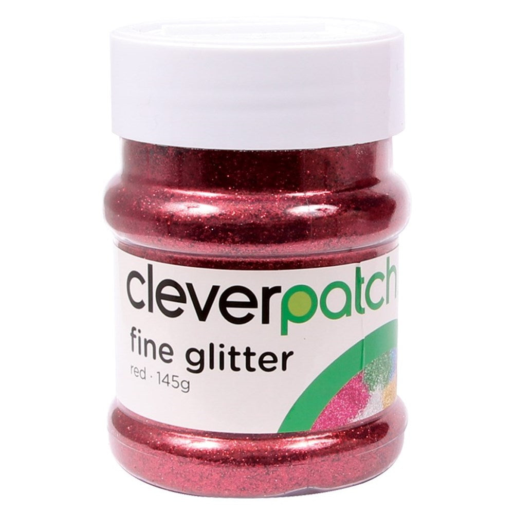 CleverPatch Fine Glitter - Red- 145g Shaker Tub