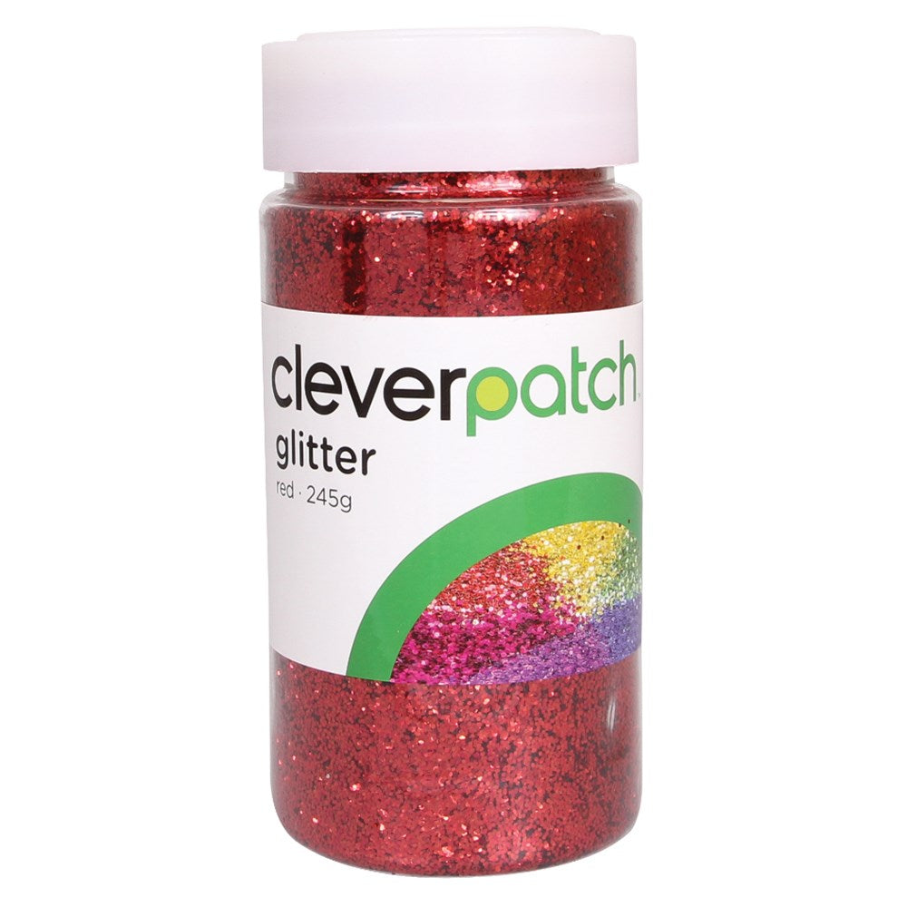 CleverPatch Glitter - Red - 245g Shaker Tub – Wisdom Activities