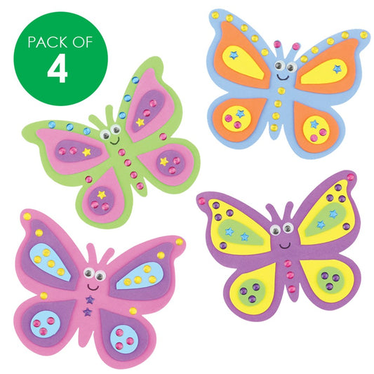 Butterfly Jewel Magnets CleverKit Multi Pack - Pack of 4
