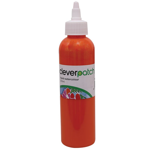 CleverPatch Glitter Liquid Watercolour - Orange - 250ml