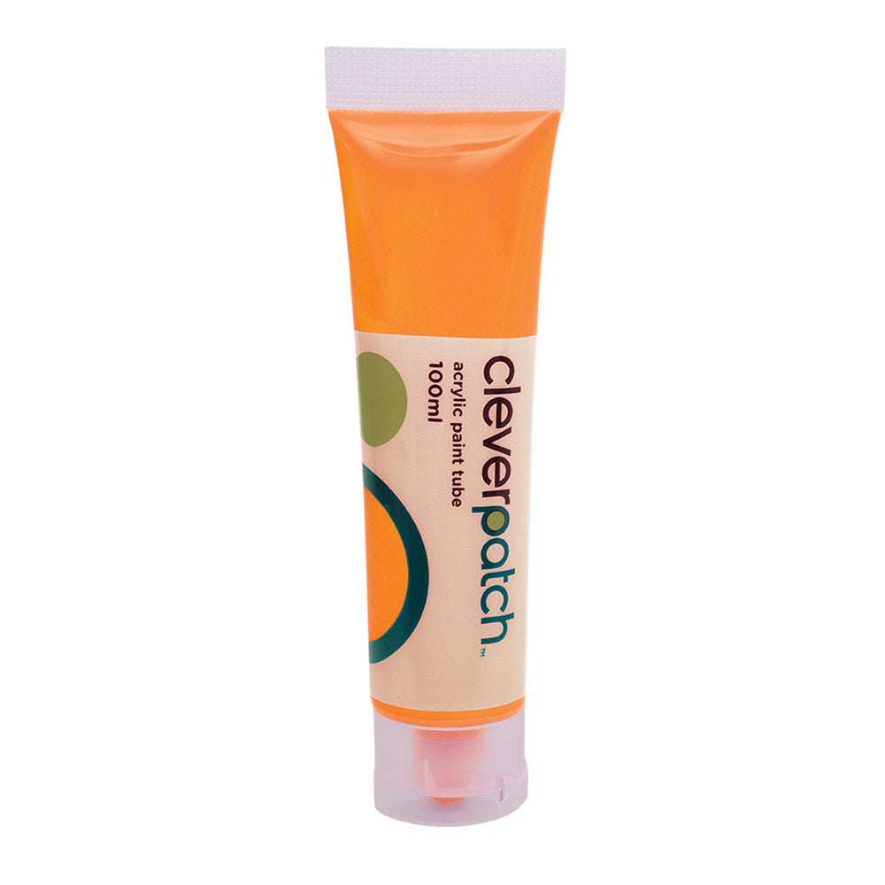 CleverPatch Acrylic Paint Tube - Orange - 100ml